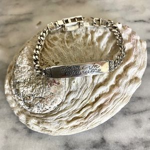 Brighton Silver Inspiration ID Bracelet Believe In Yourself